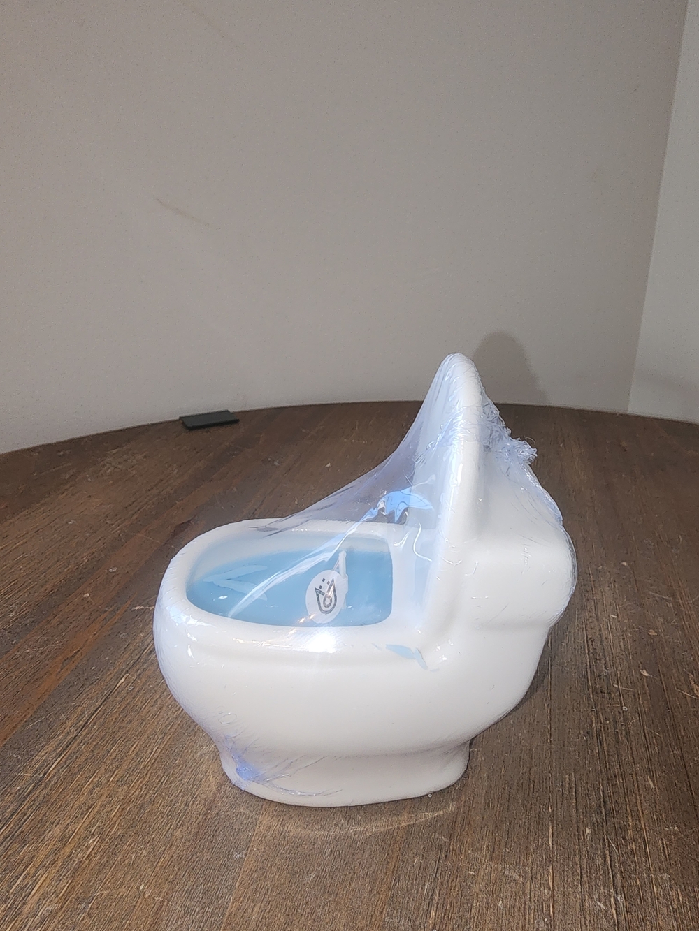 Baby Potty Candle - White with Light Blue Insert